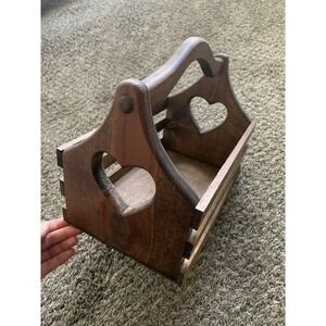 Vintage‎ Wooden Heart Basket